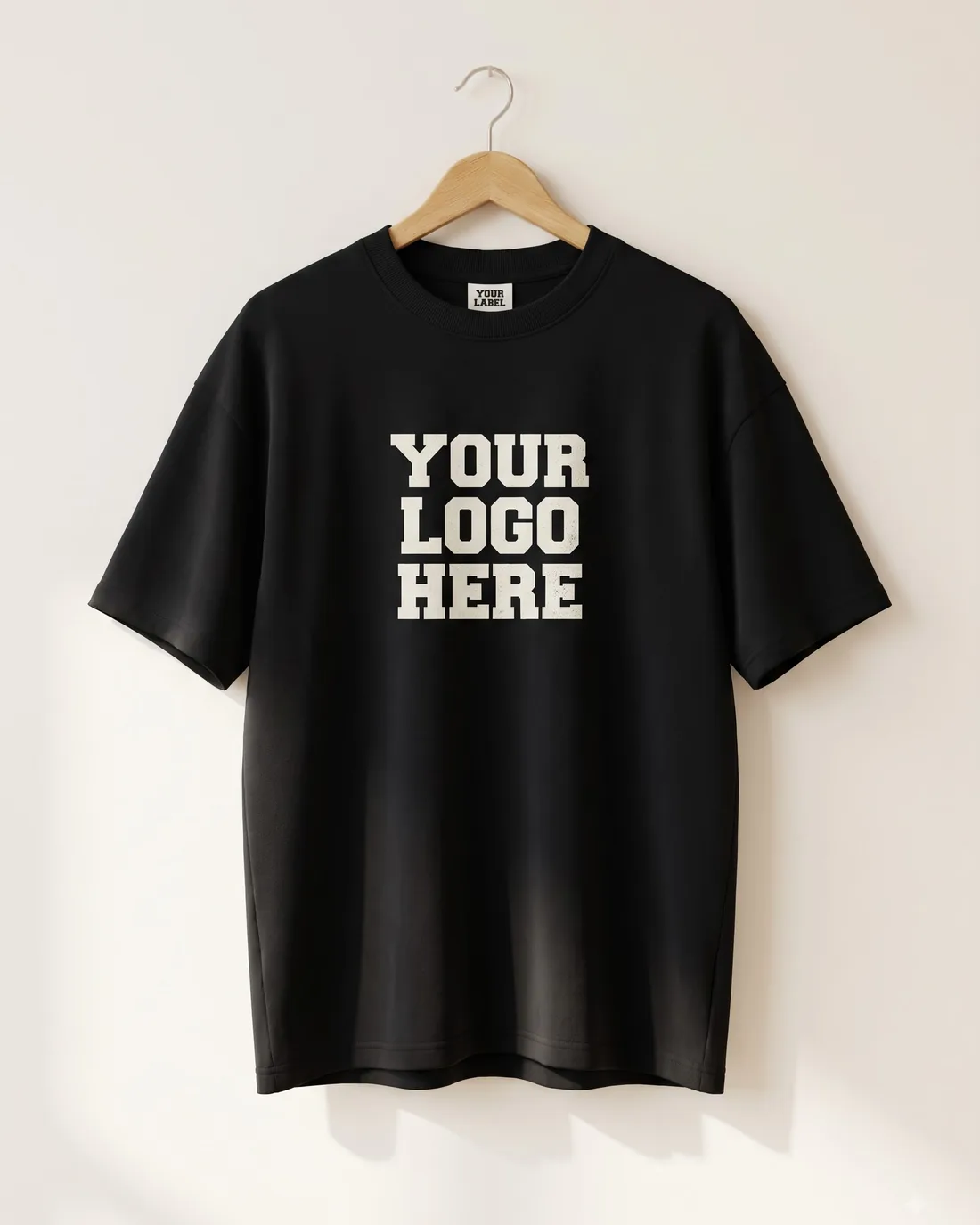 Black oversized t-shirt with